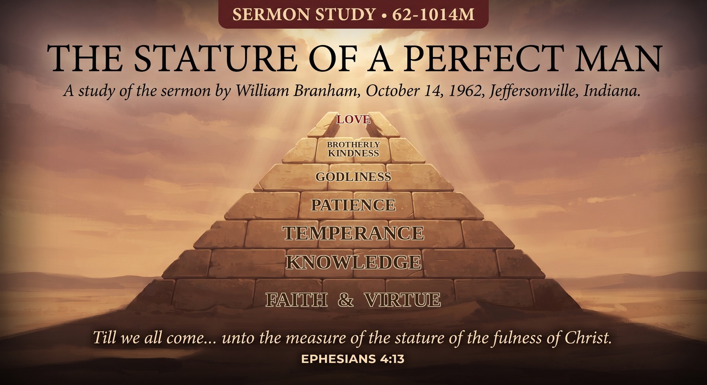 The Stature Of A Perfect Man study graphic